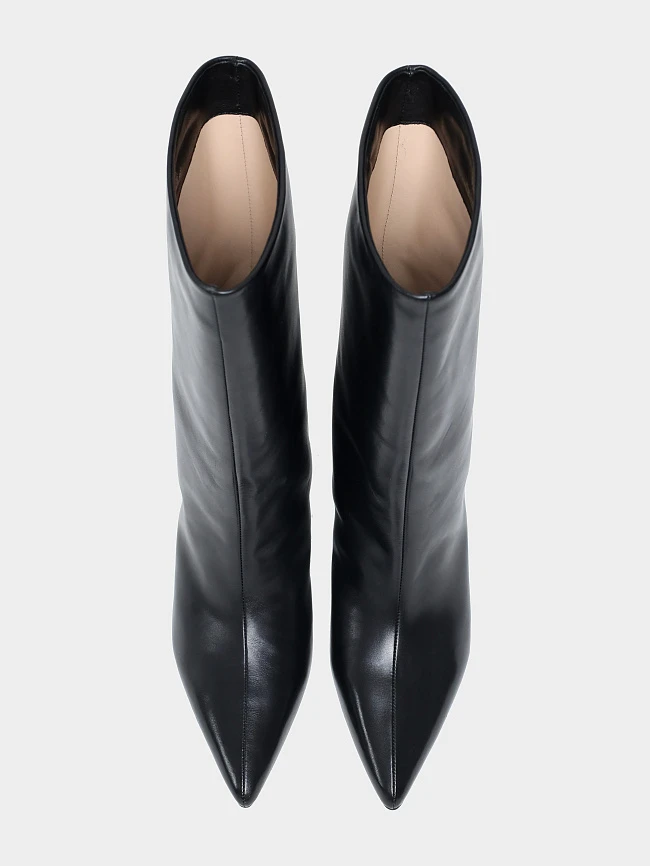 Сапоги женские всесезонные, цвет черный, натуральная кожа 497113 | 5