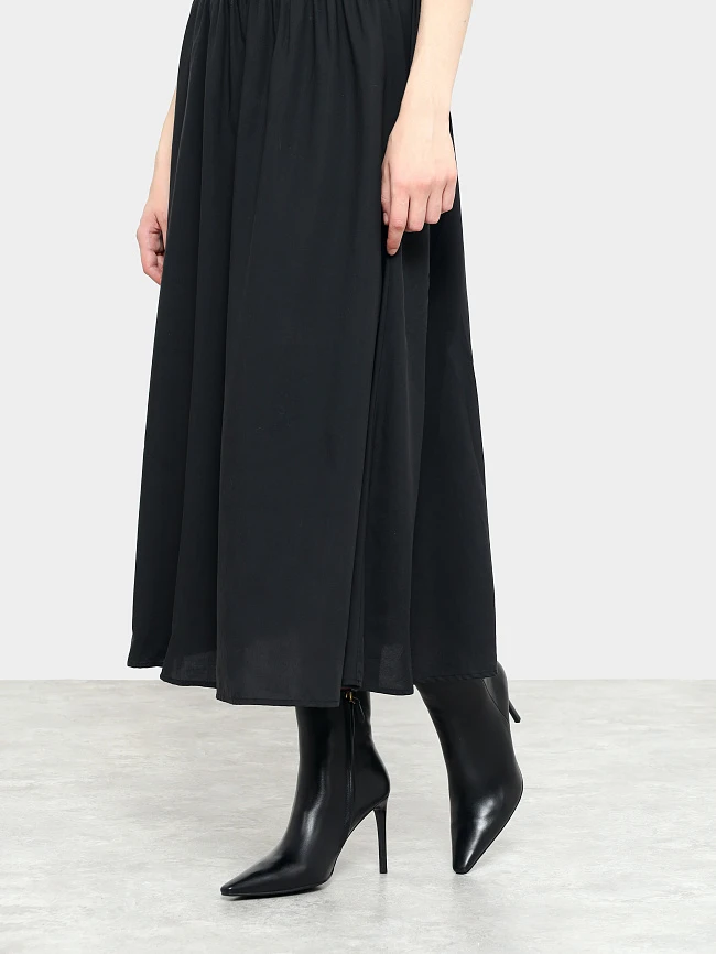 Ботильоны женские всесезонные, цвет черный, натуральная кожа 1494524 | 7