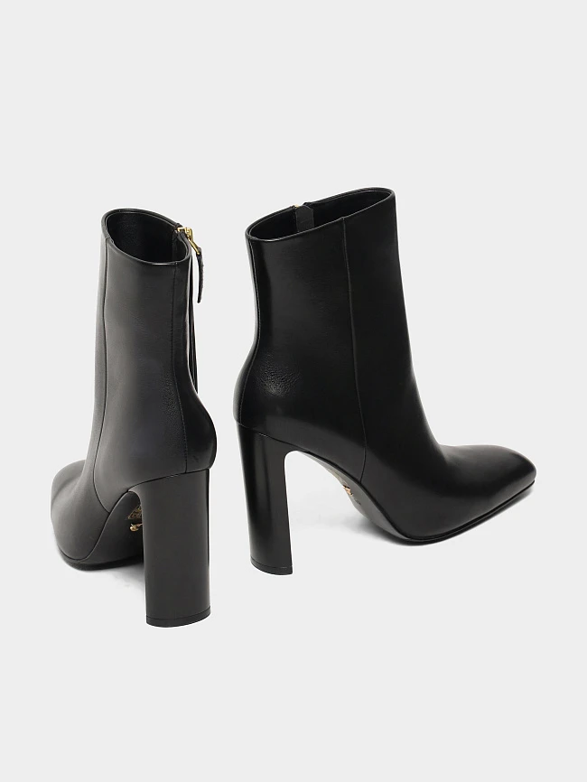 Ботильоны женские всесезонные, цвет черный, натуральная кожа 1494759 | 4