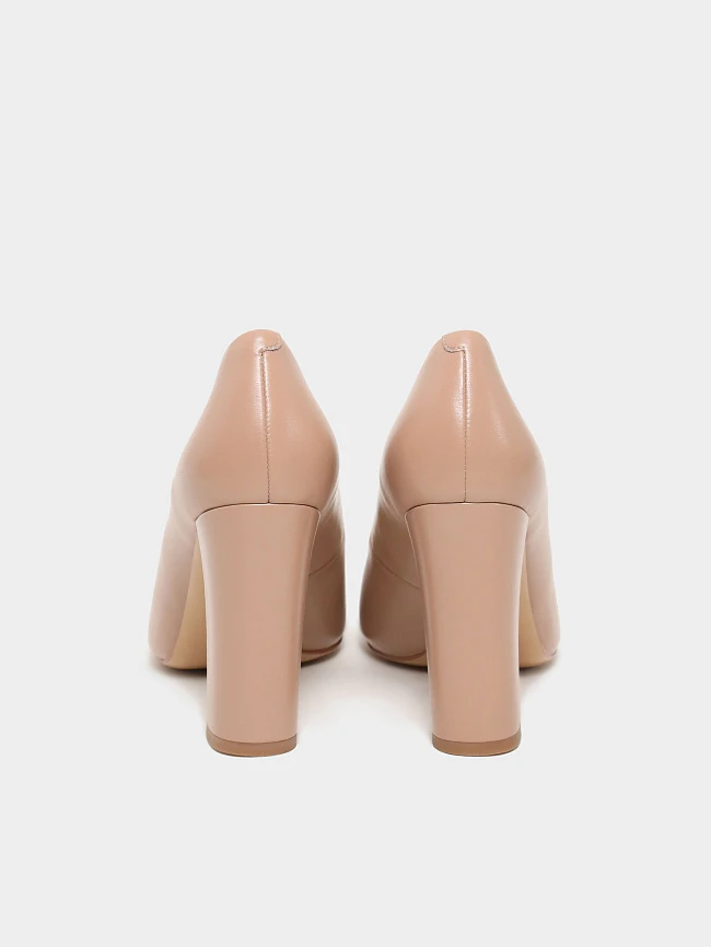 Туфли женские всесезонные, цвет бежевый, натуральная кожа 494538 | 6