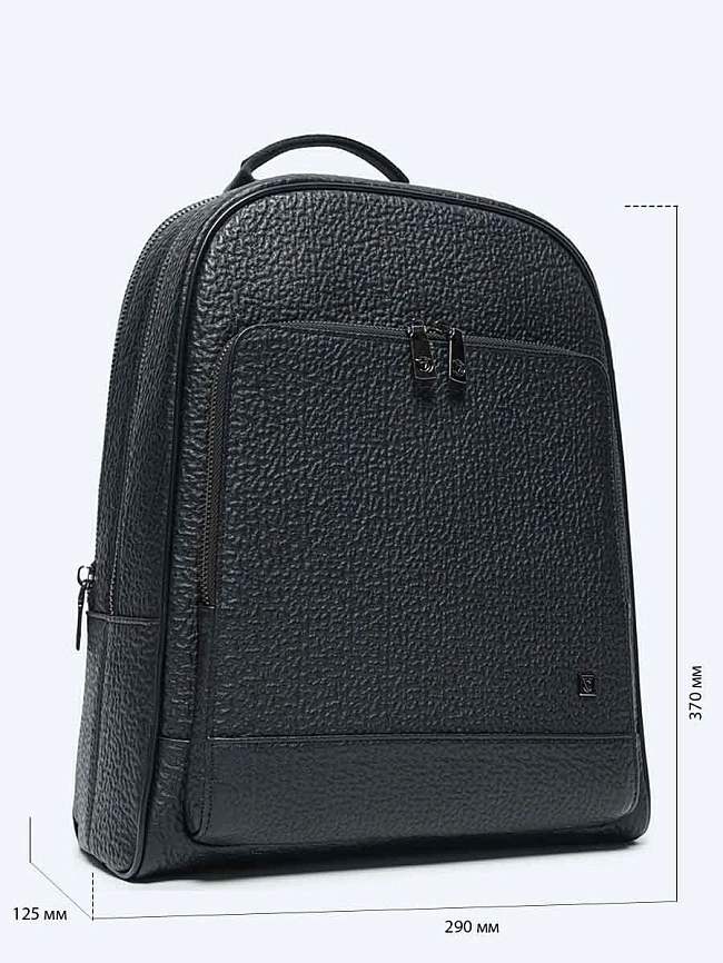 Рюкзаки TA1510-01 мужские цвет черный, натуральная кожа TA1510-01       | 2