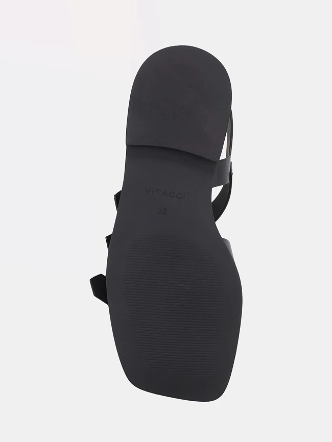 Сандалии женские летние, цвет черный, натуральная кожа 1494356 | 5