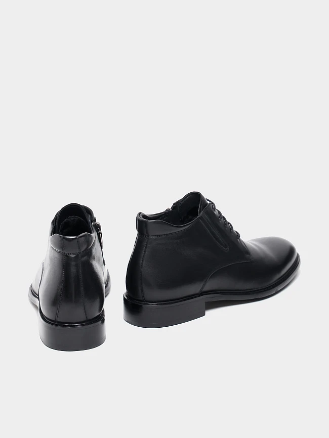 Ботинки мужские демисезонные, цвет черный, натуральная кожа M1022984 | 4