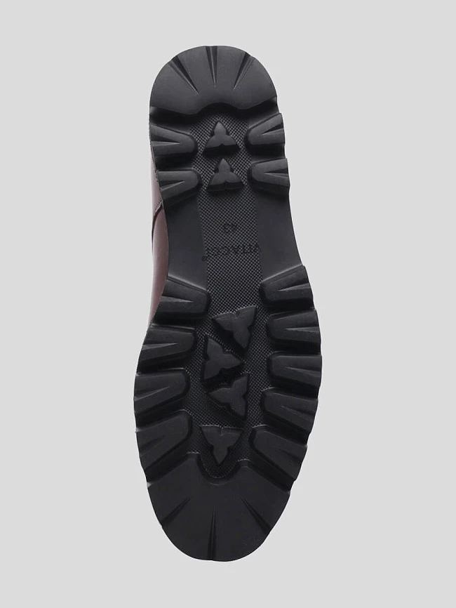 Туфли мужские всесезонные, цвет бордовый, натуральная кожа M253514 | 6