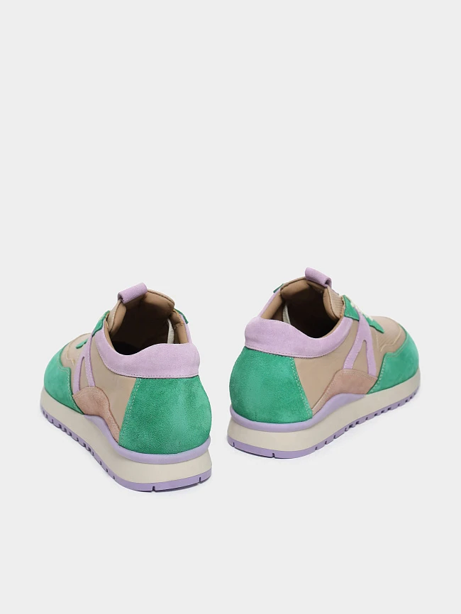 Кроссовки женские демисезонные, цвет мультиколор, натуральная кожа/натуральный спилок 1221475 | 4