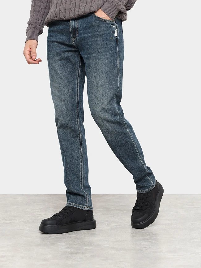 Кеды мужские зимние, цвет черный, текстиль M03052M | 6