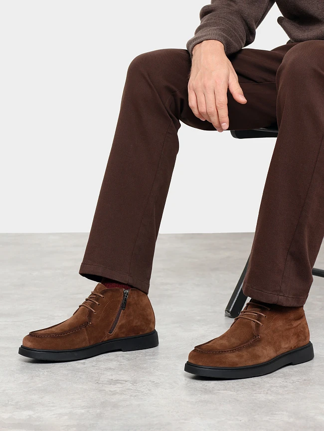 Ботинки мужские демисезонные, цвет коричневый, натуральный спилок M801239 | 10