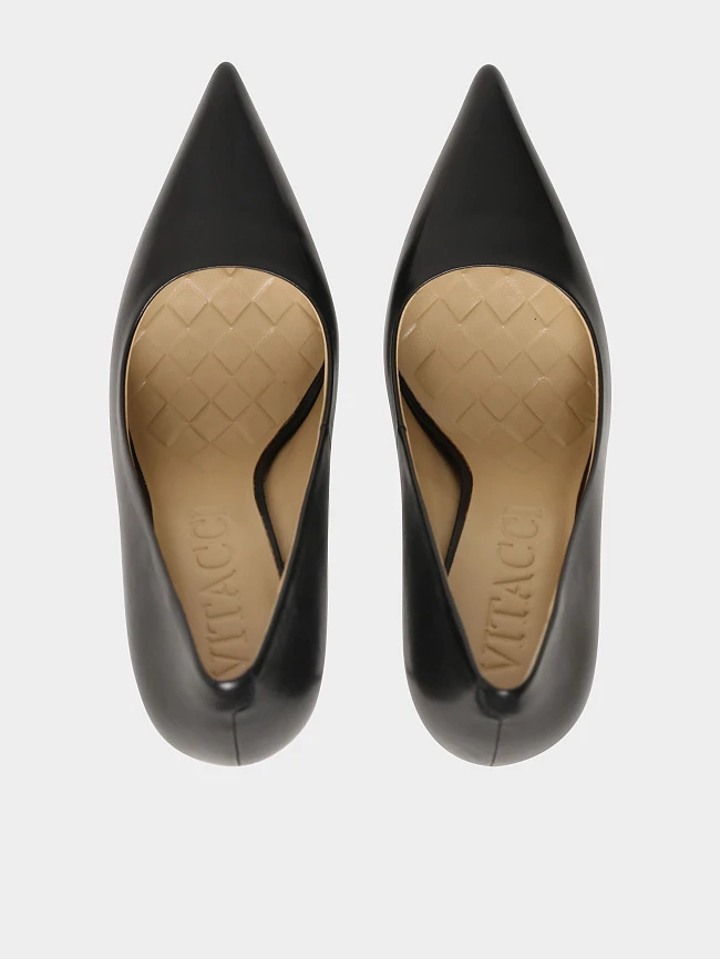 Туфли женские всесезонные, цвет черный, натуральная кожа 1493723 | 5