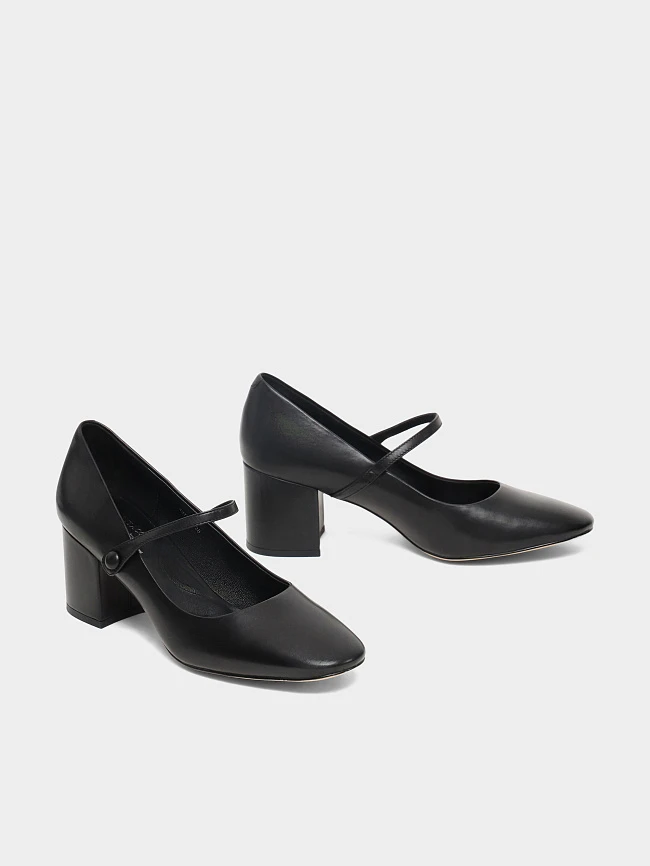 Туфли женские всесезонные, цвет черный, натуральная кожа 497272 | 3