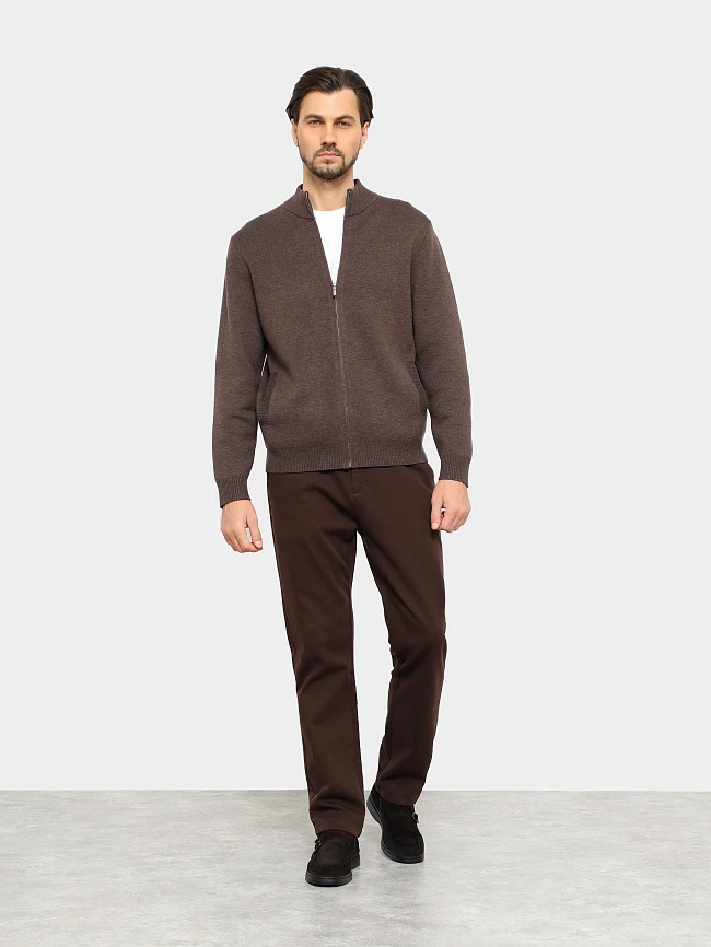 Ботинки мужские демисезонные, цвет коричневый, натуральный спилок M801219 | 12