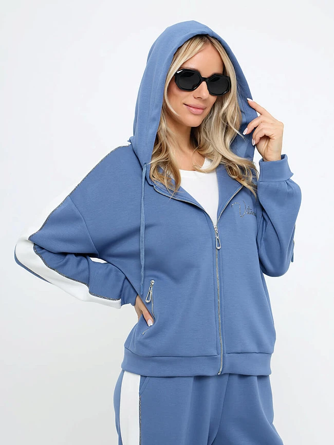 Комплект (толстовка+брюки) женские демисезонные KA17554-05 | 8