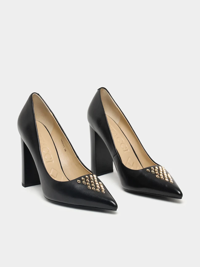 Туфли женские всесезонные, цвет черный, натуральная кожа 1493771 | 3