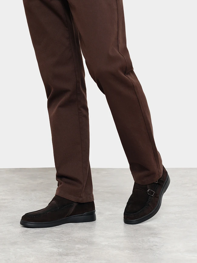 Ботинки мужские демисезонные, цвет коричневый, натуральный спилок M801219 | 7