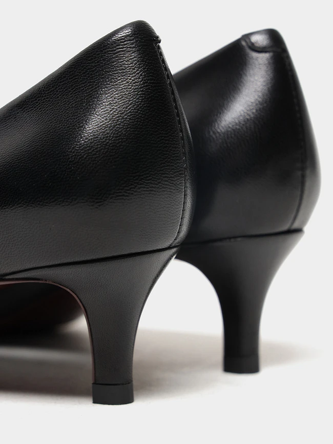 Туфли женские всесезонные, цвет черный, натуральная кожа 497003-2 | 6