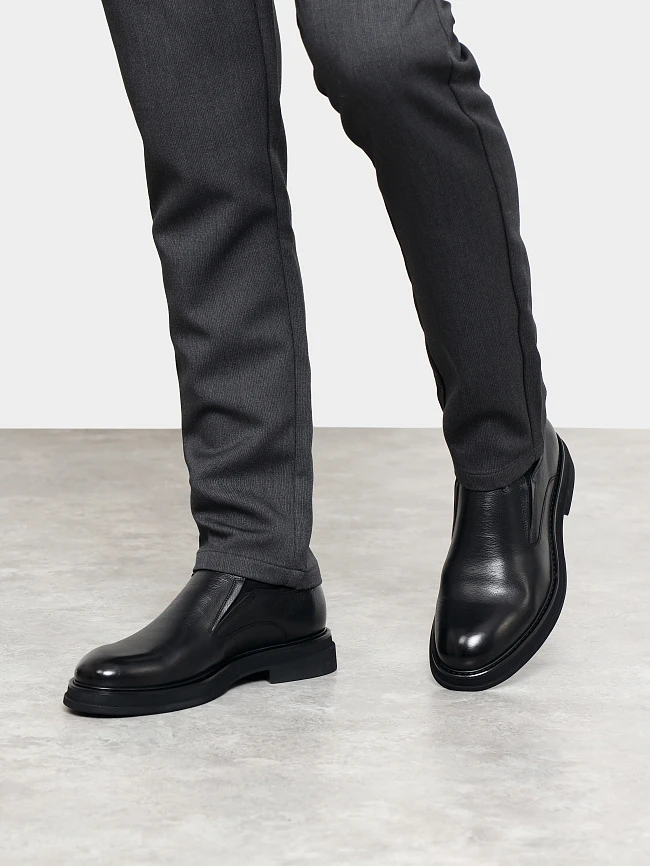 Туфли мужские всесезонные, цвет черный, натуральная кожа M1022902 | 7