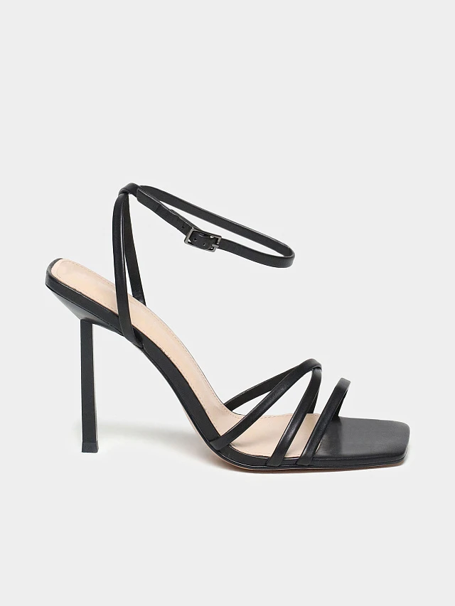 Босоножки женские летние, цвет черный, натуральная кожа 497573 | 1