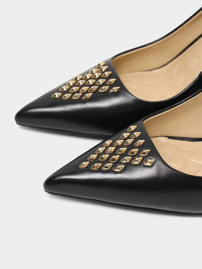 Туфли женские всесезонные, цвет черный, натуральная кожа 1493771 | 7