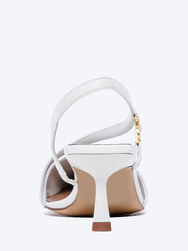 Туфли женские летние, цвет белый, натуральная кожа 1494368 | 5