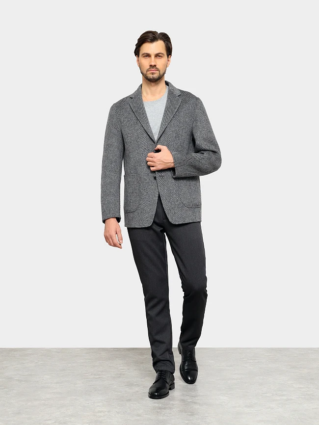 Полуботинки мужские всесезонные, цвет черный, натуральная кожа M1022953 | 12