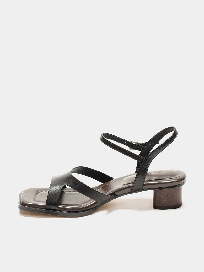 Босоножки женские летние, цвет черный, натуральная кожа 1731425 | 6