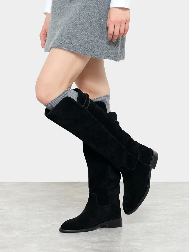 Сапоги женские зимние, цвет черный, натуральный спилок 1494577M | 9