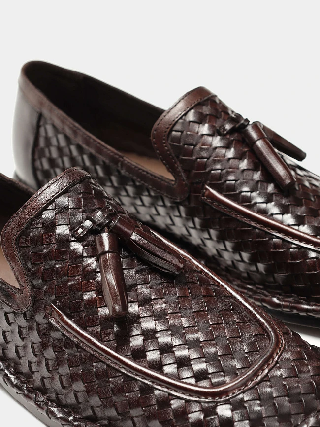 Лоферы женские всесезонные, цвет коричневый, натуральная кожа 1821793 | 5