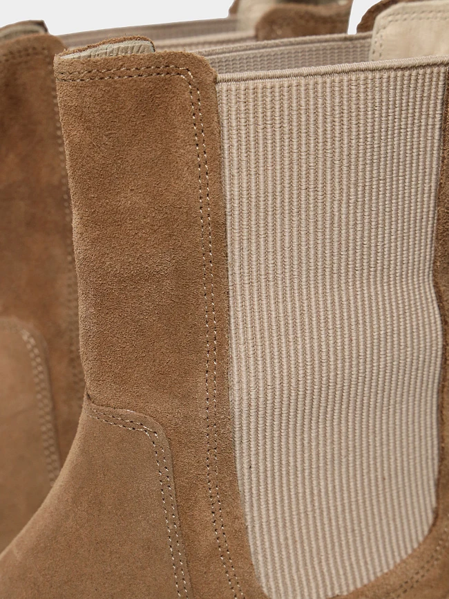 Ботинки женские демисезонные, цвет коричневый, натуральный спилок 136560 | 7