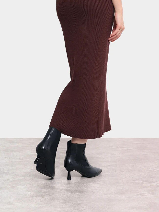 Ботильоны женские всесезонные, цвет черный, натуральная кожа 1397070P2 | 9