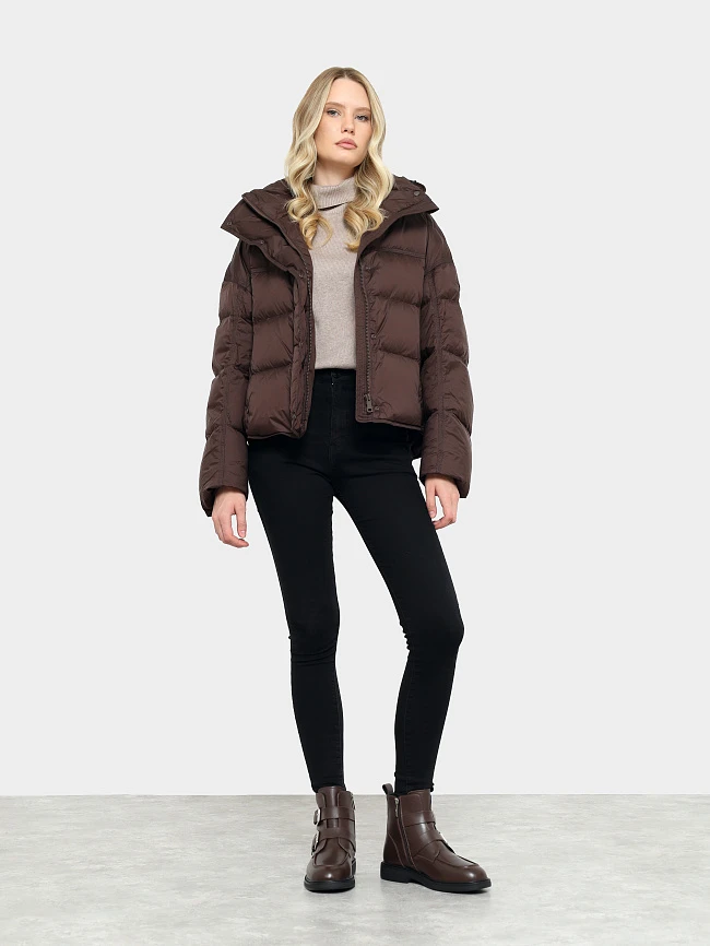 Ботинки женские зимние, цвет коричневый, натуральная кожа 7210319M | 10