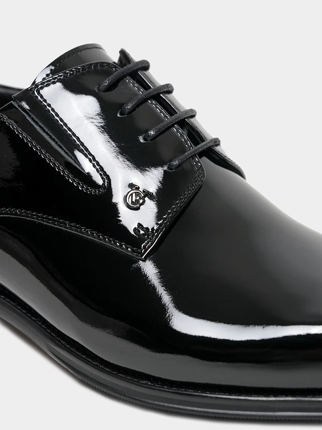 Полуботинки мужские всесезонные, цвет черный, натуральный наплак M1023182 | 5