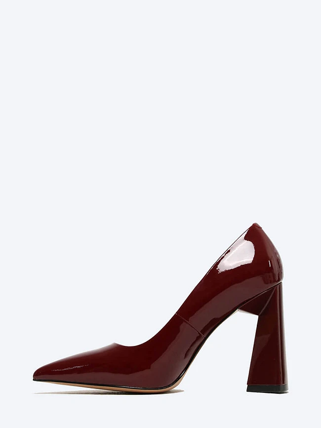Туфли женские всесезонные, цвет бордовый, натуральная лаковая кожа 496278 | 3