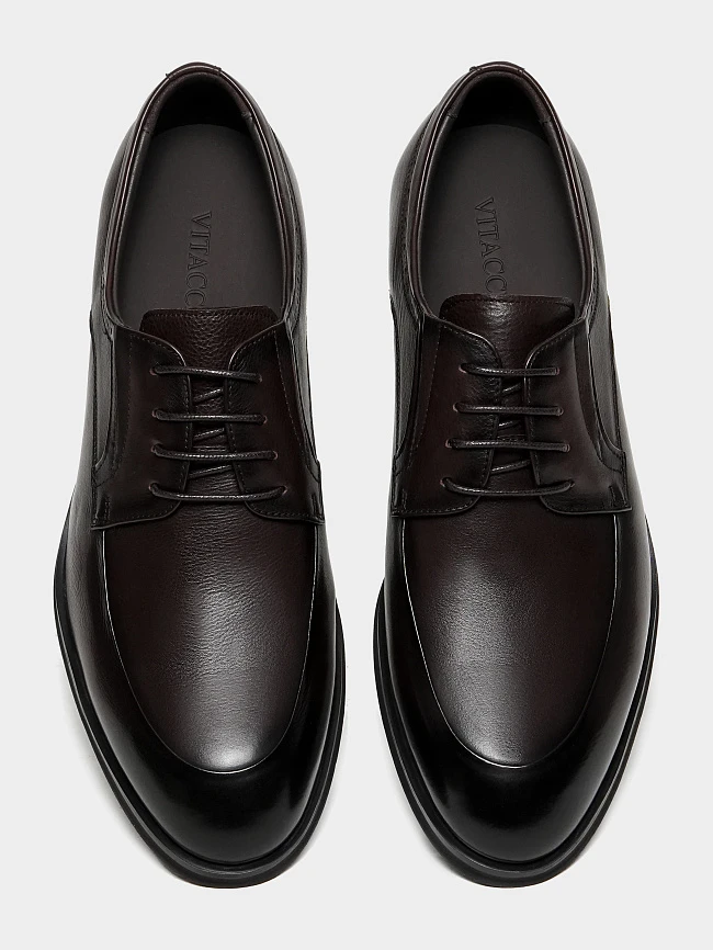 Полуботинки мужские всесезонные, цвет коричневый, натуральная кожа M1023151 | 4