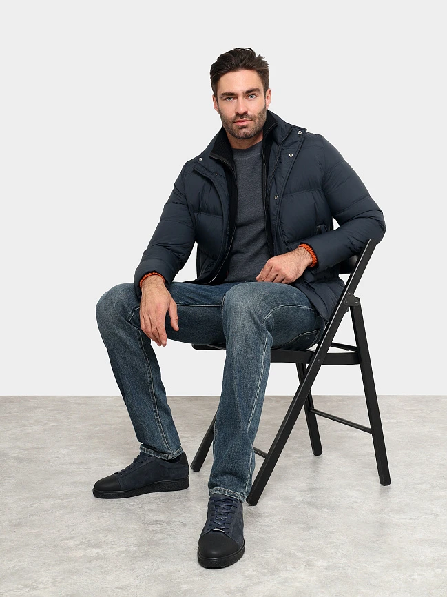 Кеды мужские демисезонные, цвет синий, натуральный нубук/натуральная кожа M1782543 | 11