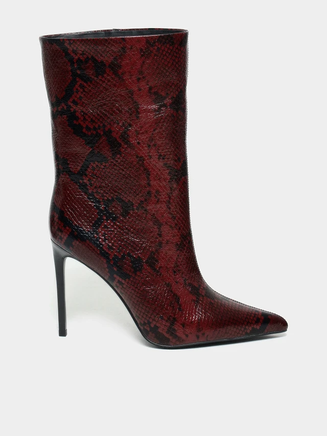 Полусапоги женские всесезонные, цвет бордовый, натуральная кожа 1494637 | 1