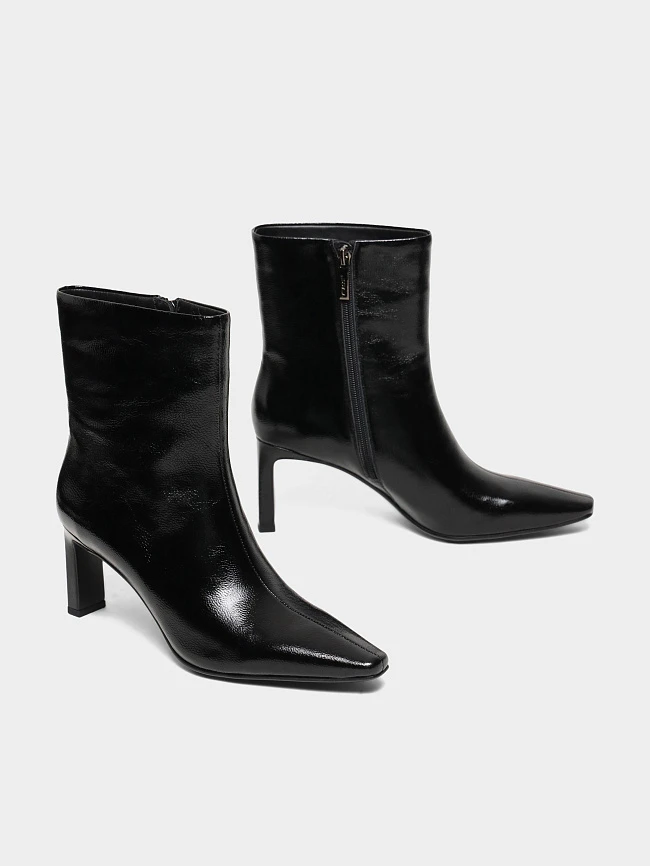 Полусапоги женские всесезонные, цвет черный, натуральный наплак 944224 | 3