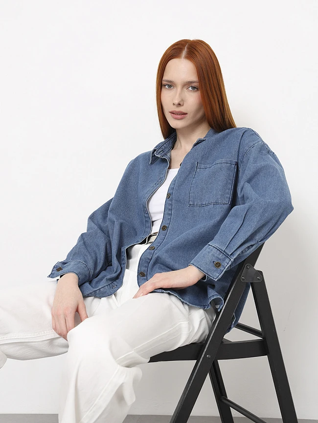 Рубашка джинсовая женская всесезонные JE265-3 | 4