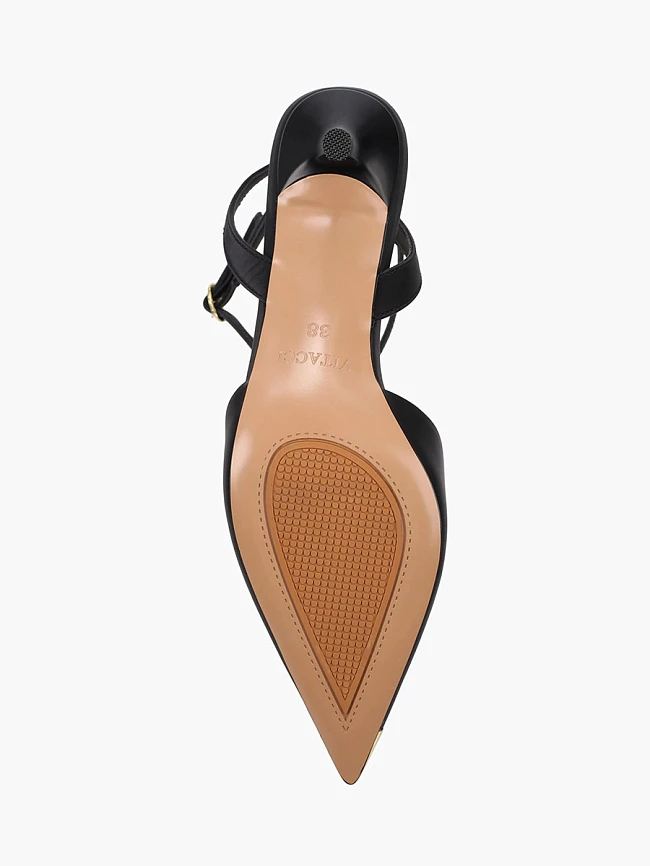 Туфли женские летние, цвет черный, натуральная кожа 17VC221 | 5