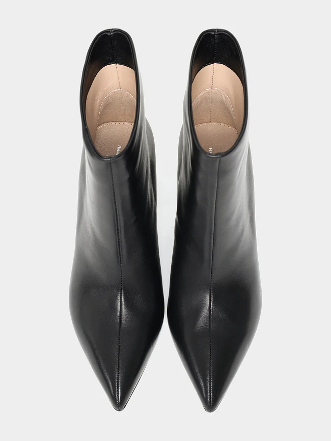 Ботильоны женские всесезонные, цвет черный, натуральная кожа 497227 | 5