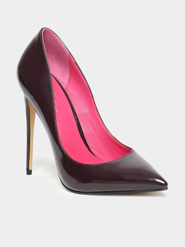 Туфли женские всесезонные, цвет фиолетовый, искусственная лаковая кожа 6550231 | 3