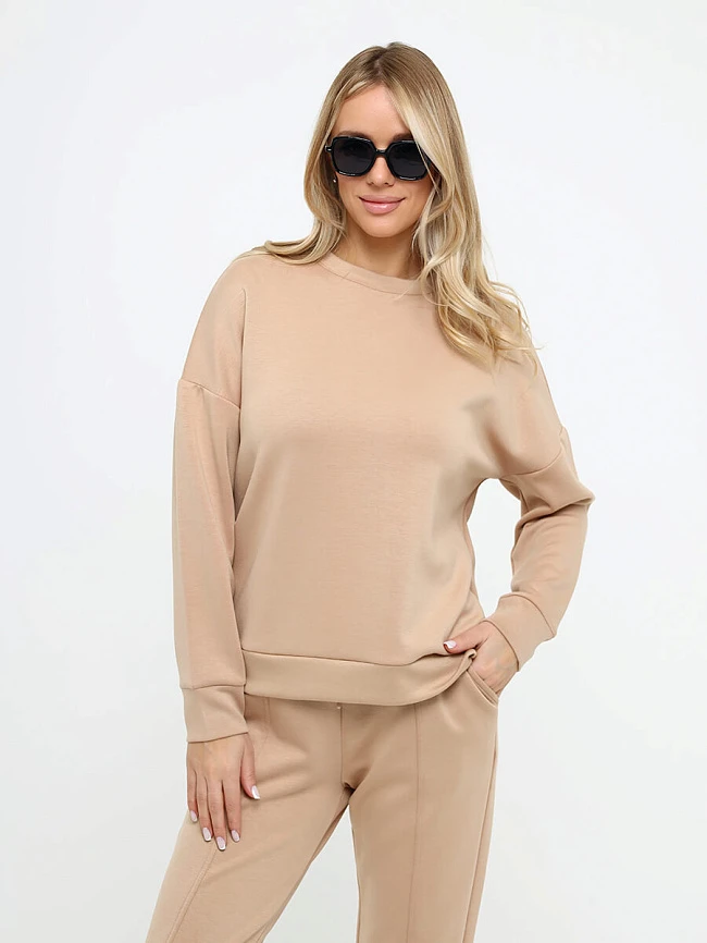 Комплект (свитшот+брюки) женские демисезонные KA17579-08 | 5