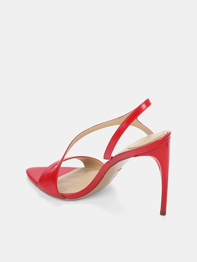 Босоножки женские летние, цвет красный, натуральная кожа 1494118 | 3