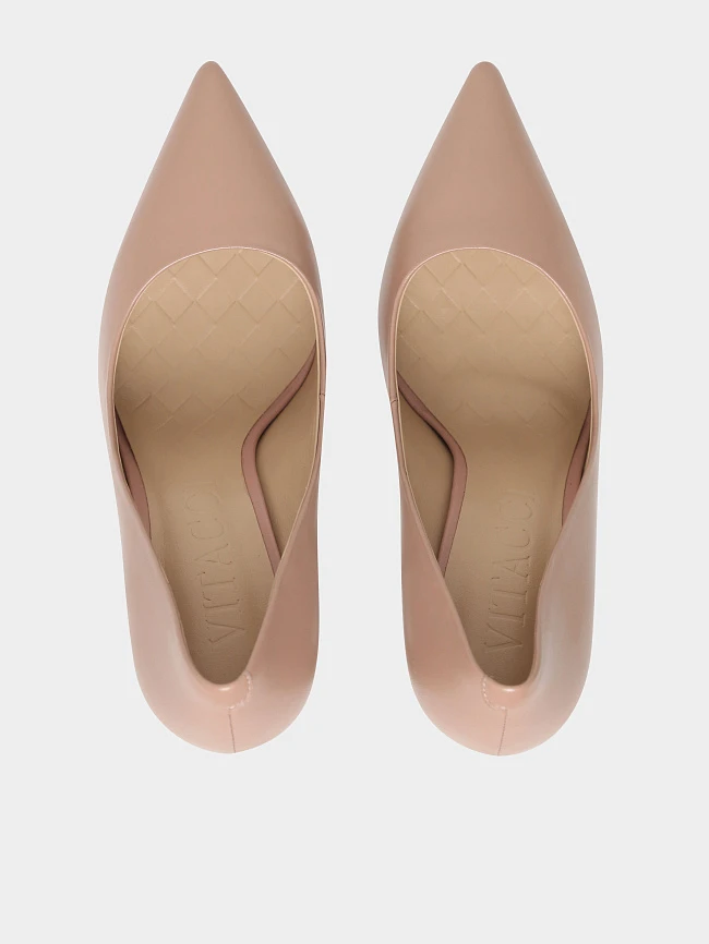 Туфли женские всесезонные, цвет бежевый, натуральная кожа 494538 | 5