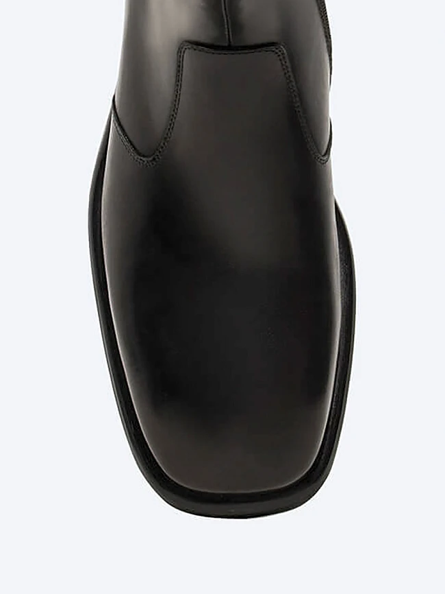 Ботинки мужские демисезонные, цвет черный, натуральная кожа M1022971 | 4