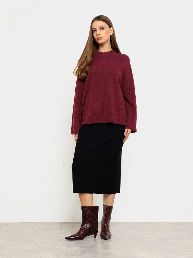 Полусапоги женские всесезонные, цвет бордовый, натуральная кожа 1494677 | 8