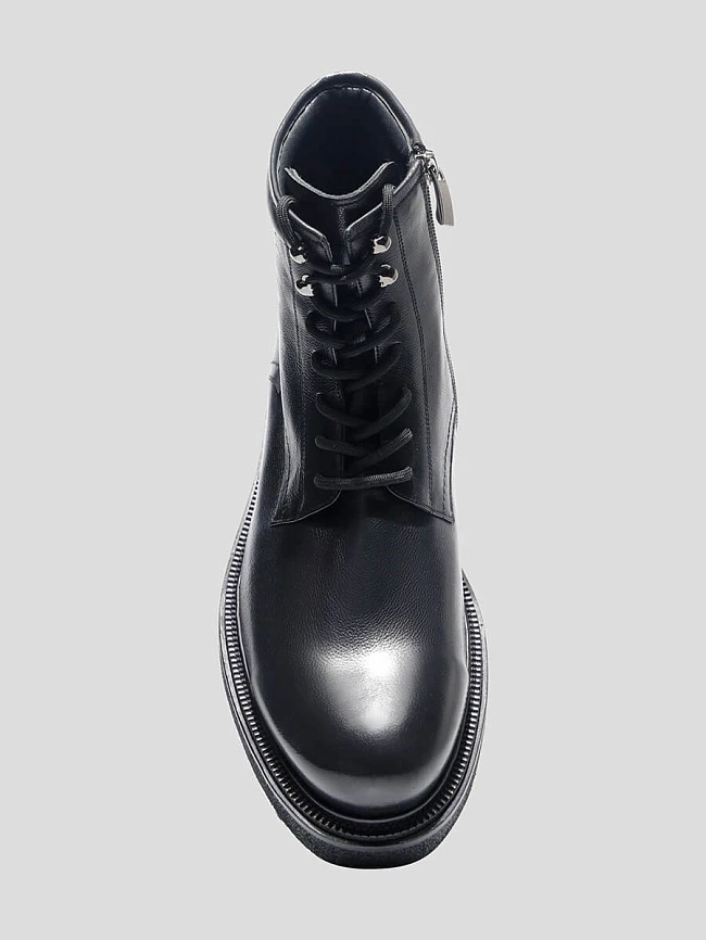 Ботинки мужские демисезонные, цвет черный, натуральная кожа M1781560 | 4