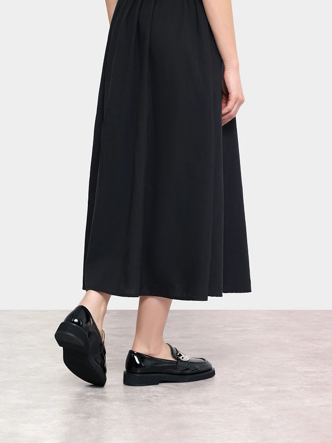 Лоферы женские всесезонные, цвет черный, натуральный наплак 1820664 | 9