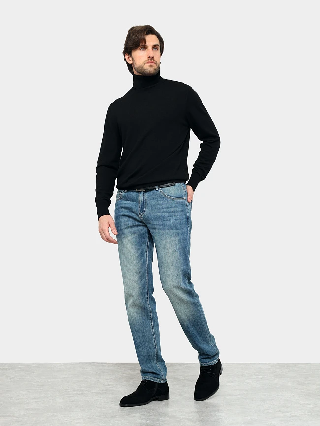 Ботинки мужские демисезонные, цвет черный, натуральный велюр M1023024 | 12