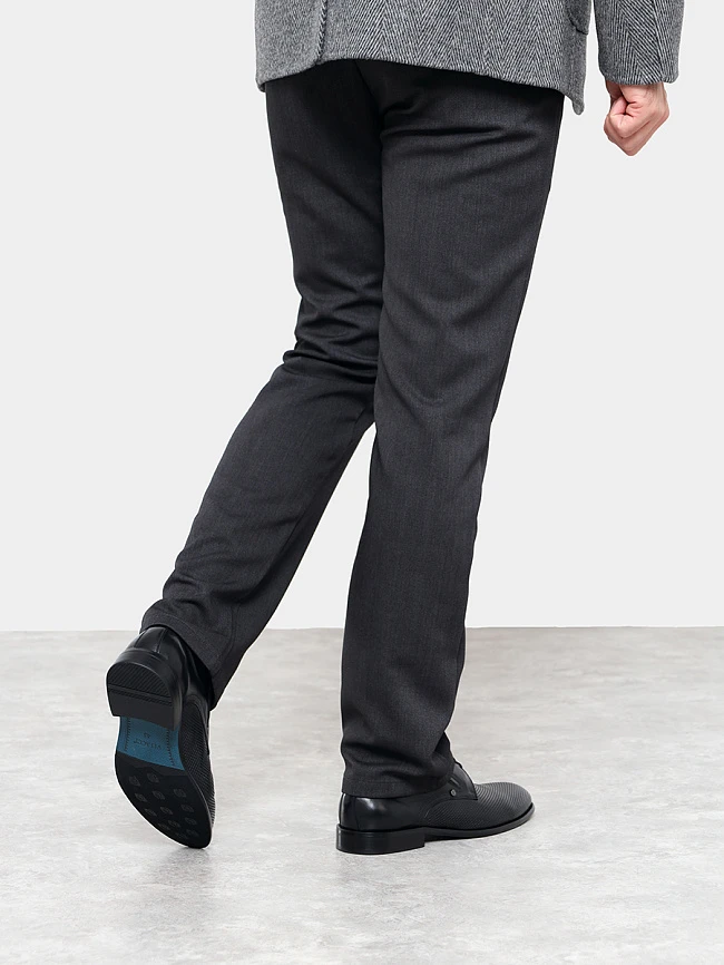 Полуботинки мужские всесезонные, цвет черный, натуральная кожа M1781835-1 | 7