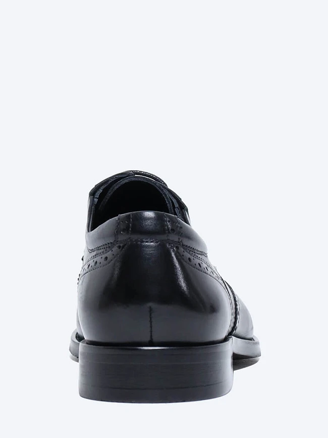 Полуботинки мужские всесезонные, цвет черный, натуральная кожа M1022361 | 5