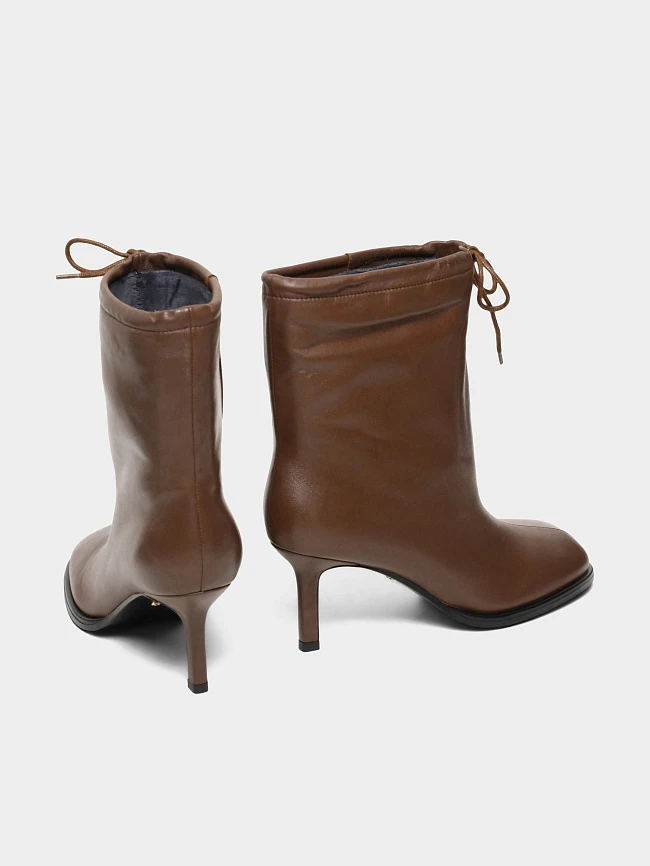 Полусапоги женские всесезонные, цвет коричневый, натуральная кожа 1731205 | 3